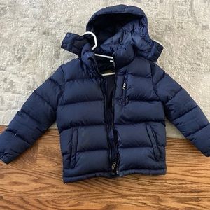 Down puffer polo jacket